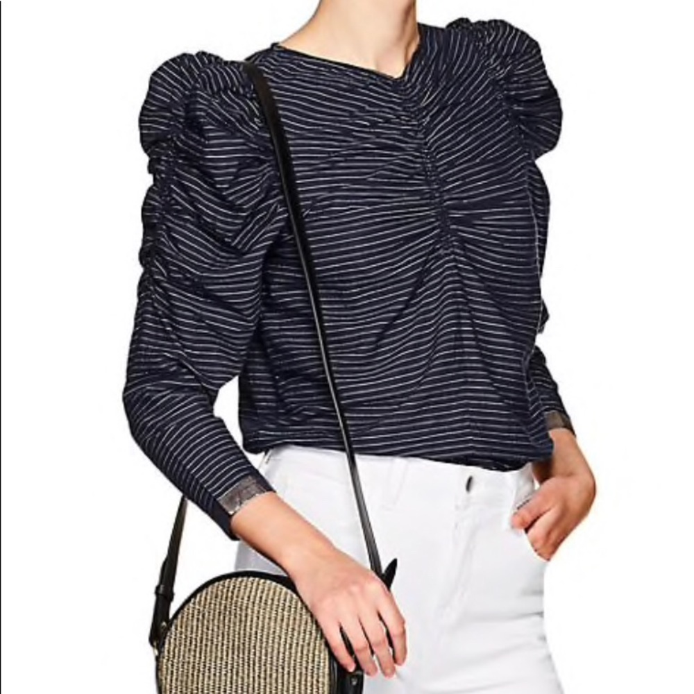 Ullah Johnson Midnight Blue Posey Blouse Sz 2